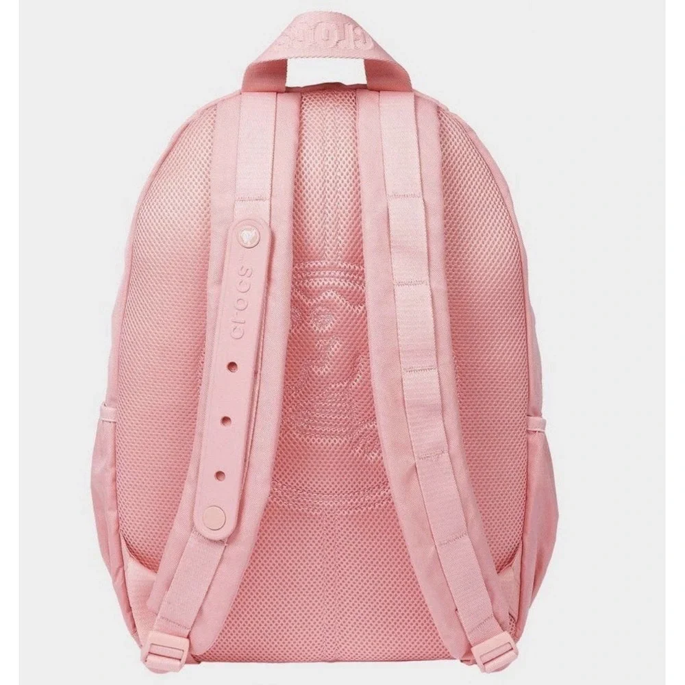 NWT Crocs Powder Pink Backpack Classic Nylon- Ready to Personalize School Bag
